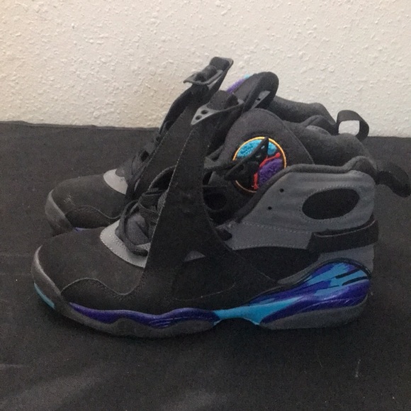 Jordan Retro 8 Aqua size 6.5 - Picture 3 of 5